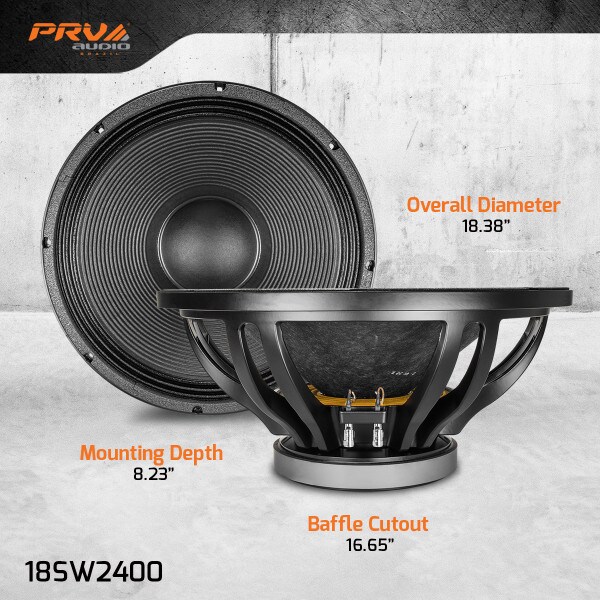 Main product image for PRV Audio 18SW2400 18" Subwoofer 8 Ohm294-3420
